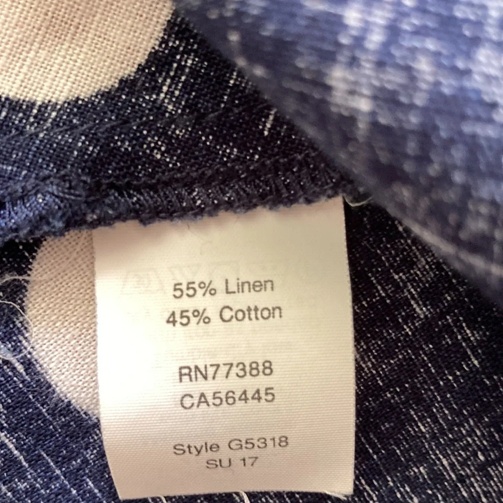 J Crew linen/ cotton peplum top